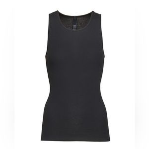 SKIMS Cotton rib long tank soot Small NWT (SK0052)